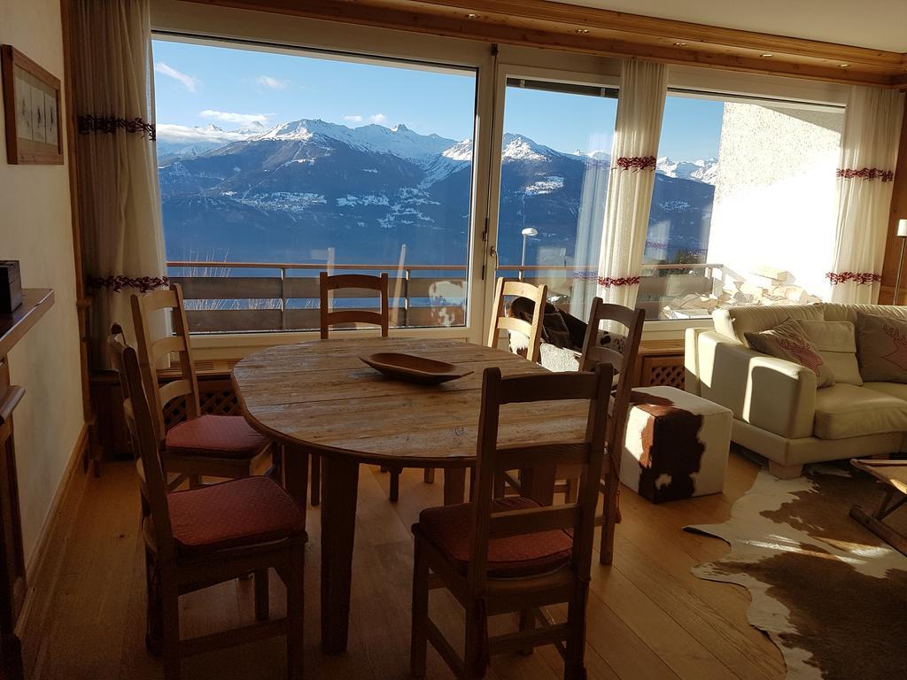 Appartement Clairiere Des Barzettes Avec Vue Magnifique Crans-Montana Buitenkant foto